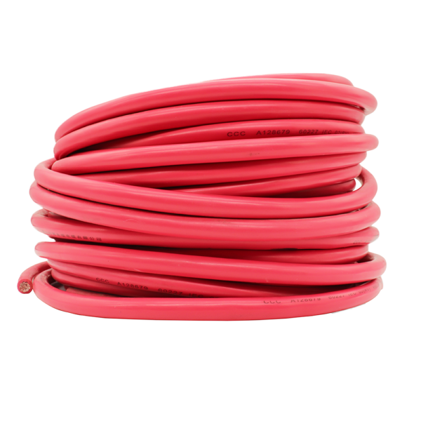 Battery cable red in rolls