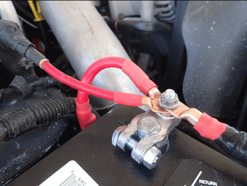 Car battery connection