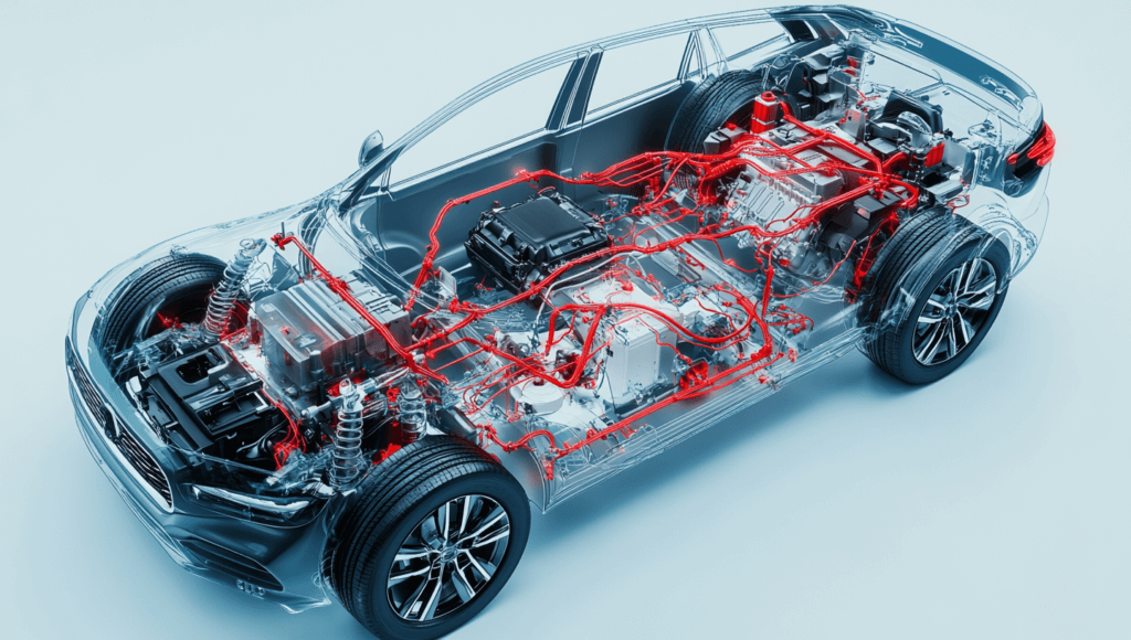 Car electronic wire system