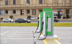 outdoor EV charging station