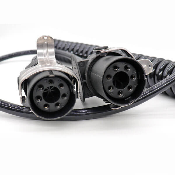 7 pin 24v ebs spiral cable ISO 7638-1