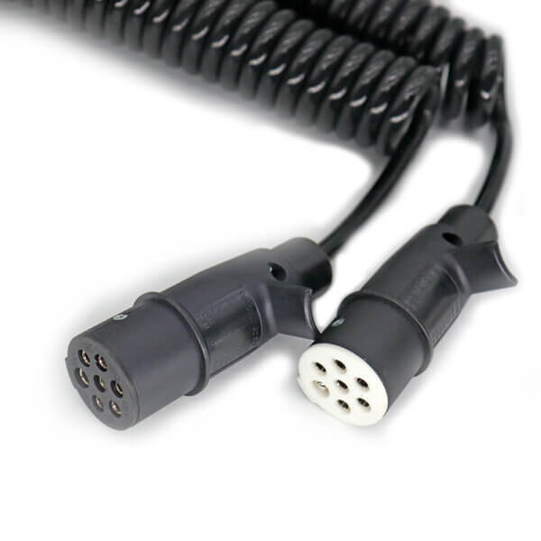 Trailer Coil 15pin 24v ISO 12098 with 2x 7pin reinforced composite plug