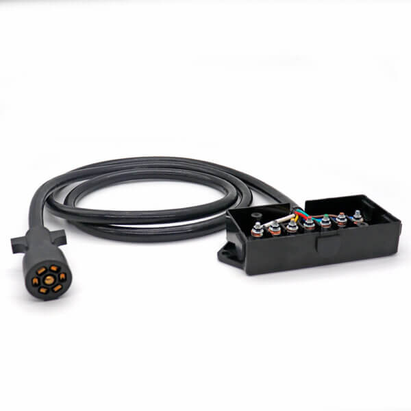 7 Way trailer plug with junction box